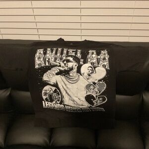 Legends Never Die x Anuel AA Rest In Paradise Black shirt size Medium NEW